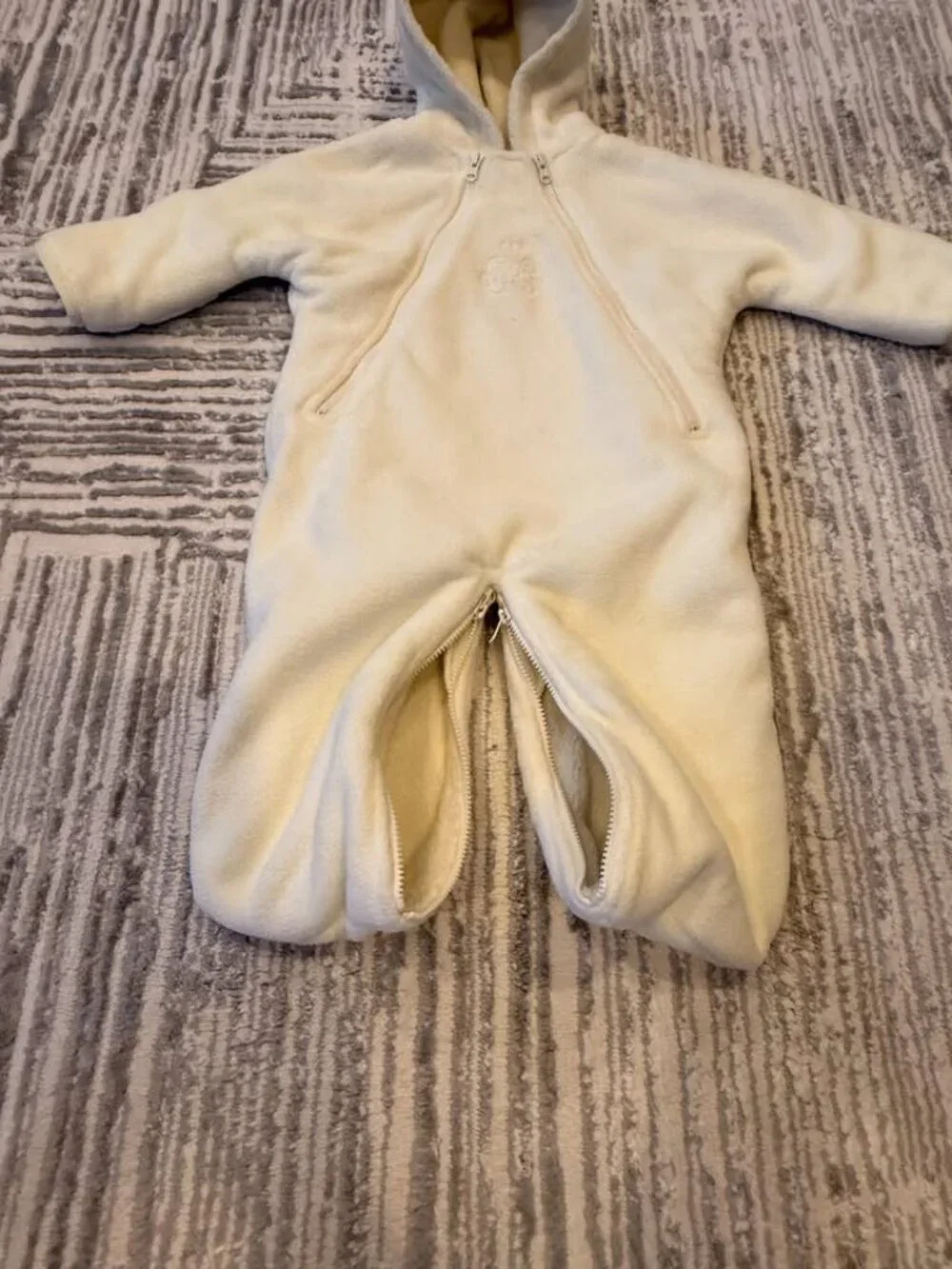 Ralph Lauren Infant size 6 months cream Thick Warm Sherpa Bunting coat MSRP $125